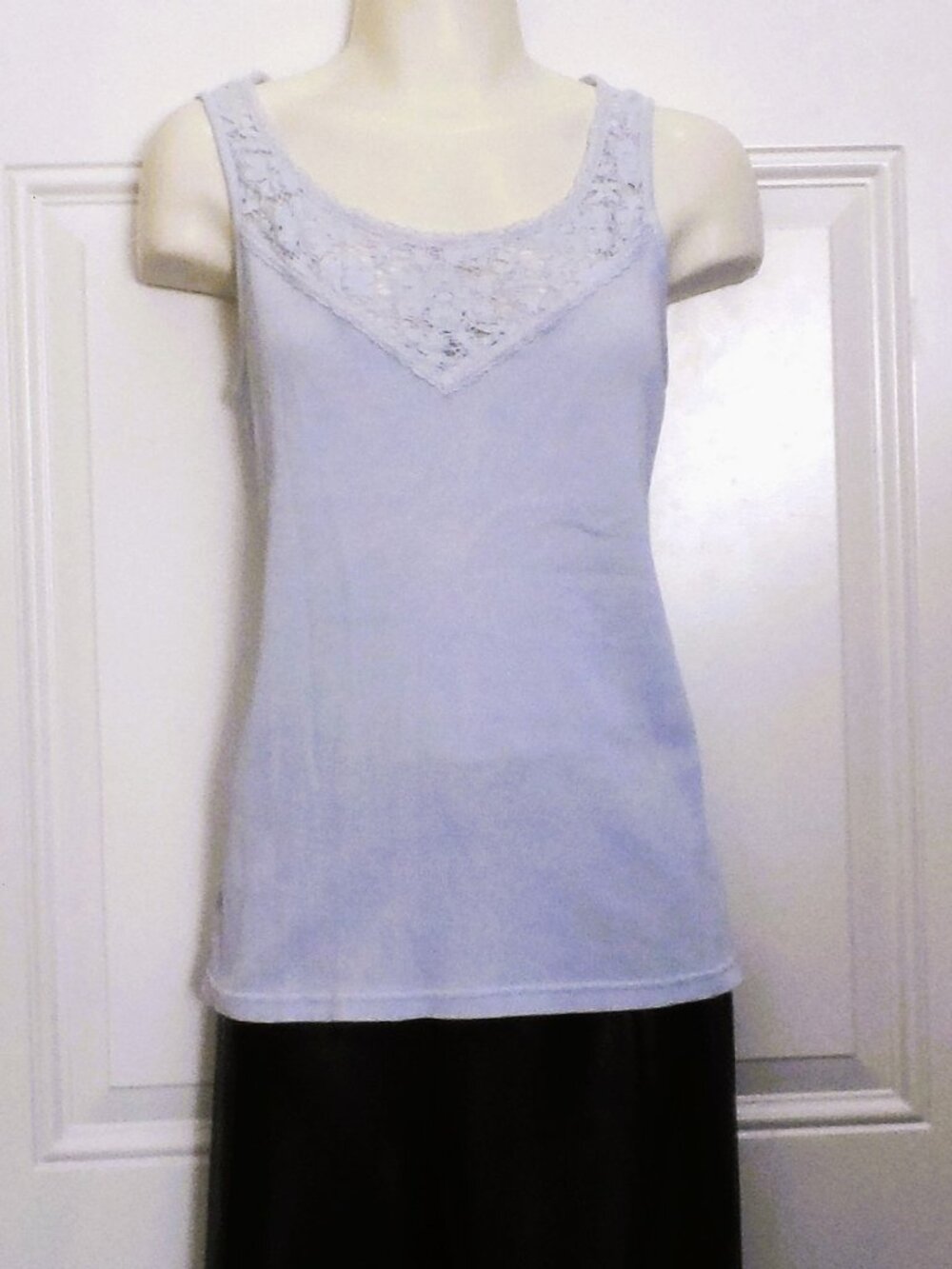 Ralph Lauren- light blue cotton sleeveless camisole top  V-neck